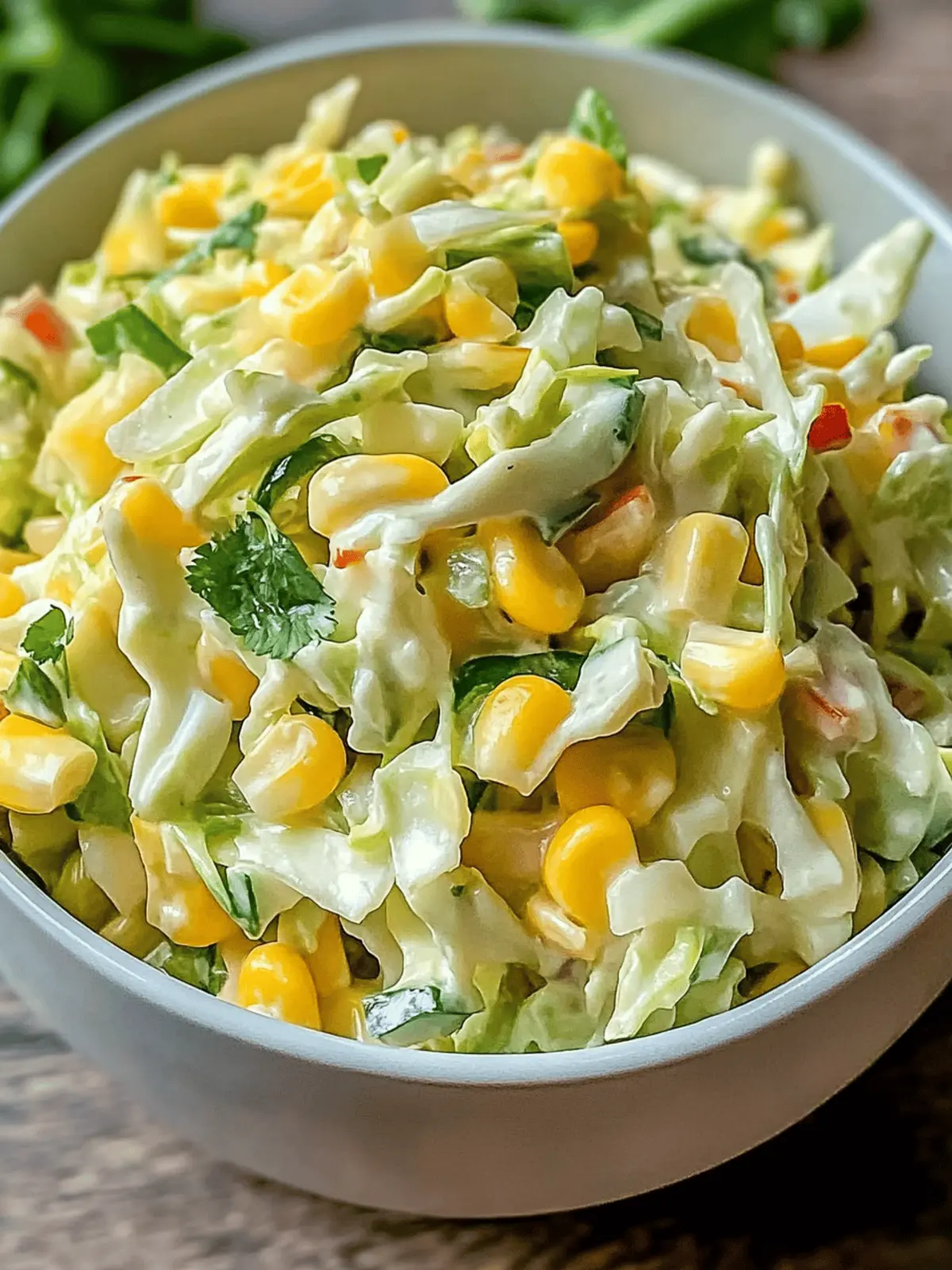 Jalapeno Corn Coleslaw