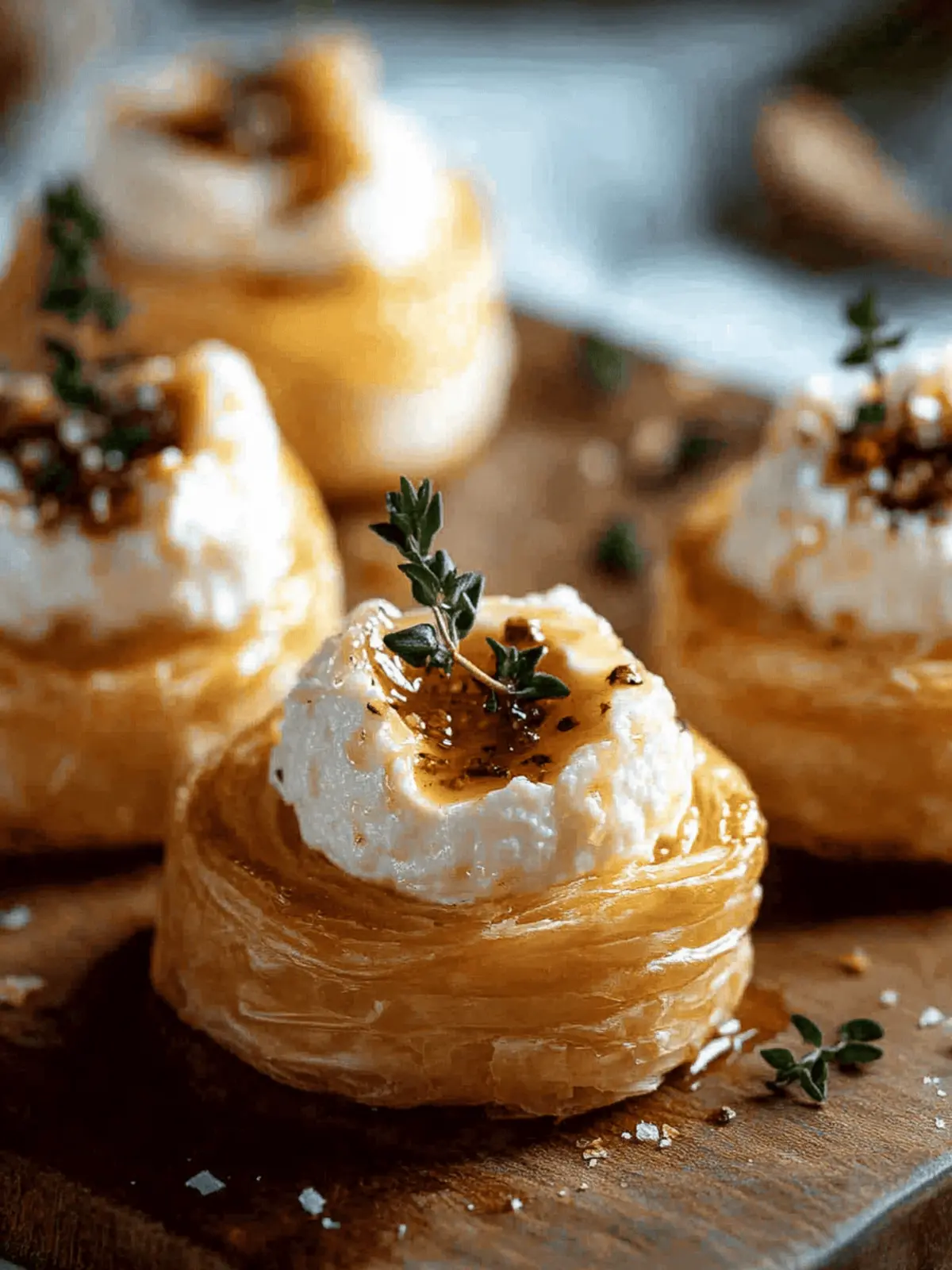 Goat Cheese and Honey Bites