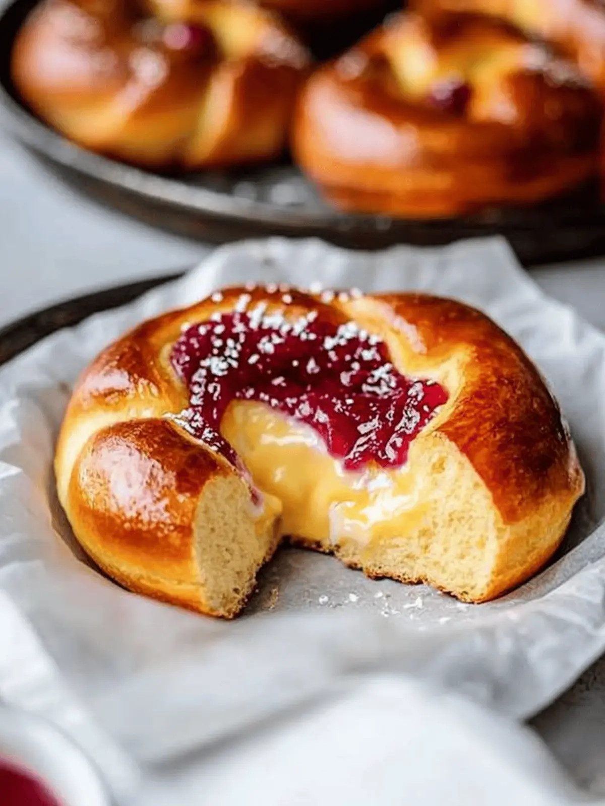 Vanilla Custard Brioche Buns