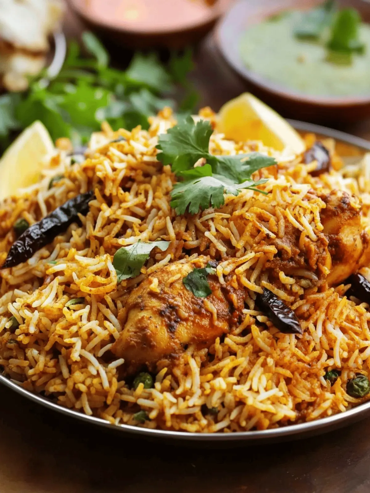 Double Masala Chicken Dum Biryani