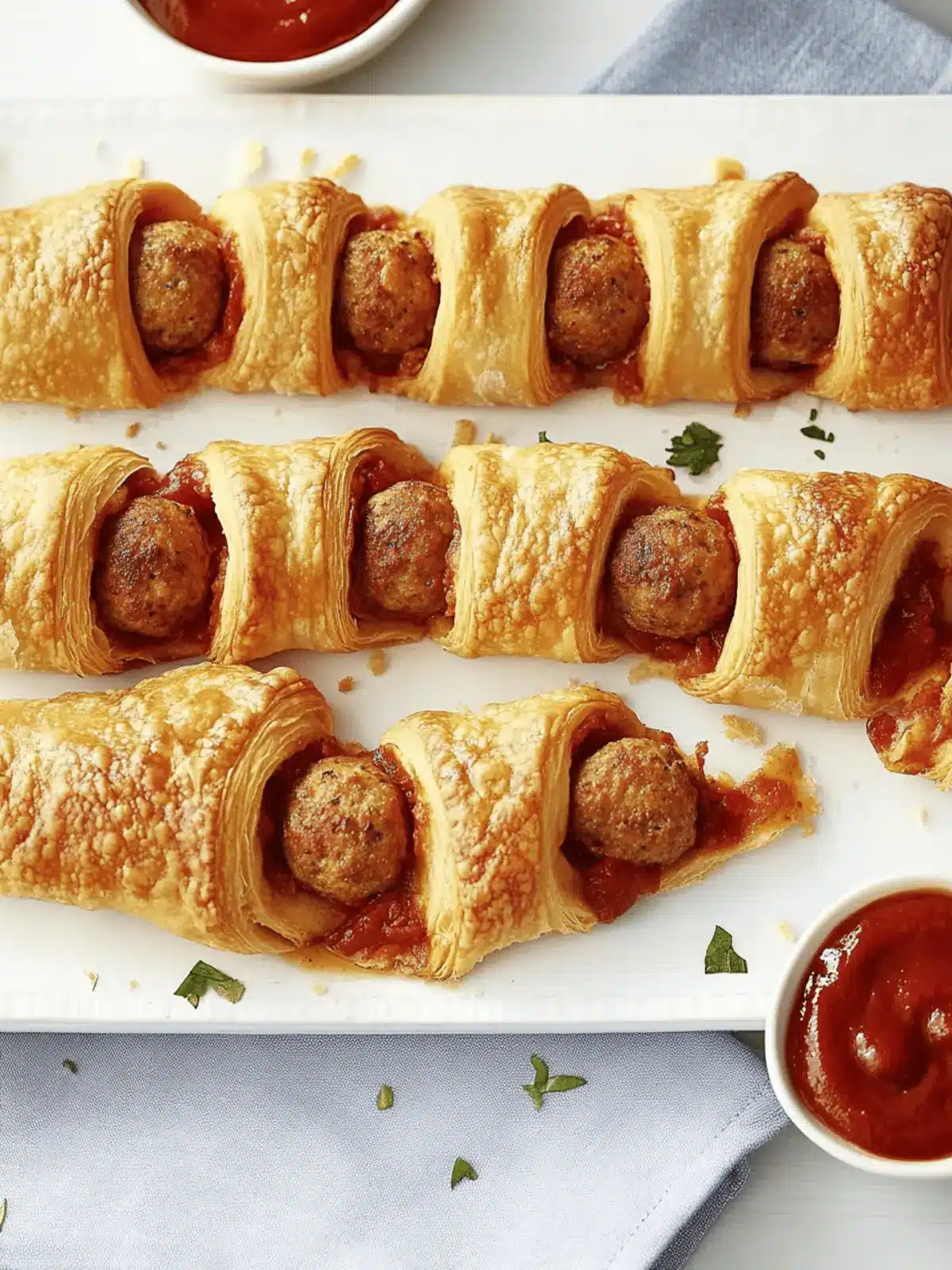 Meatball Crescent Rolls