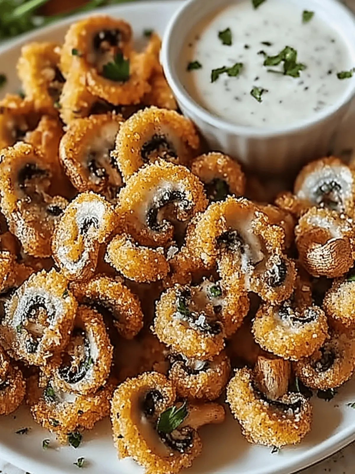 Crispy Ranch-Breaded Mushrooms