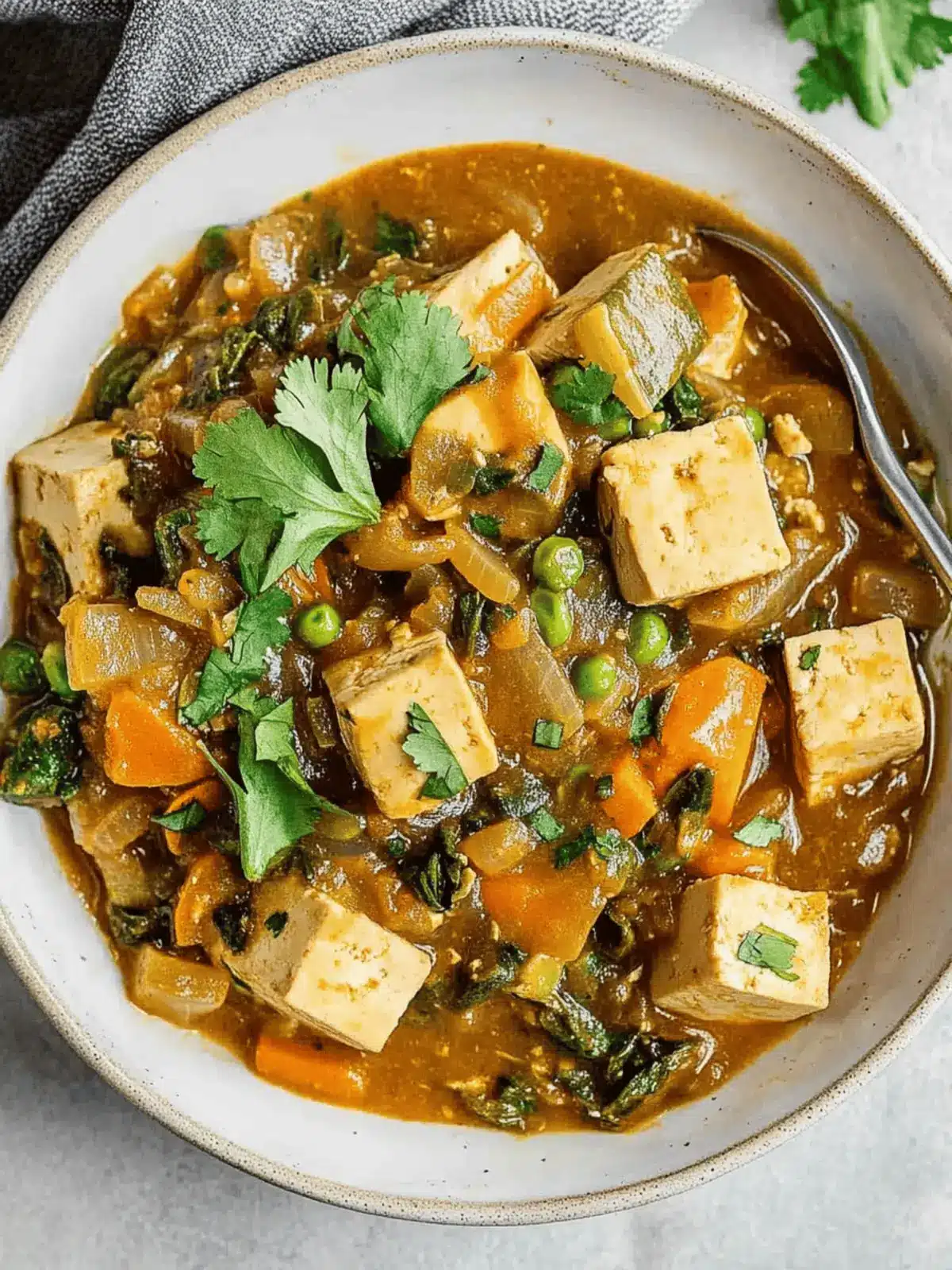 Garlic Ginger Tofu Stew