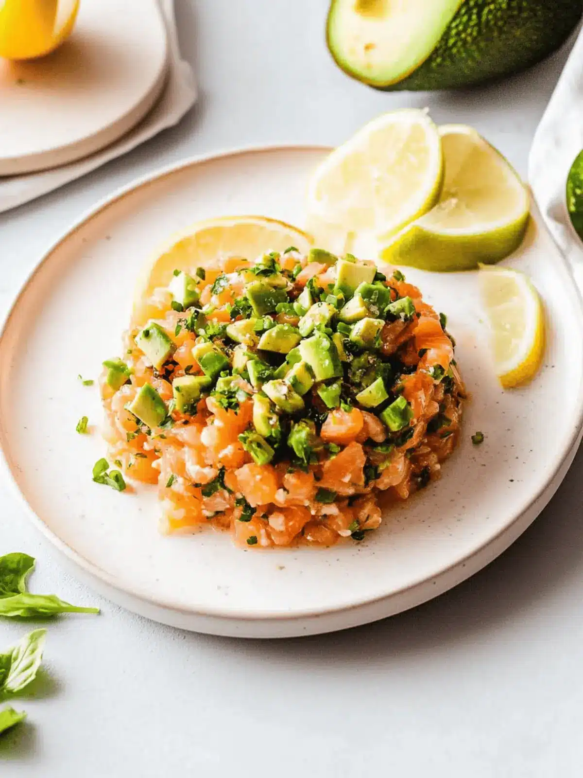 Fresh Salmon Tartare with Avocado
