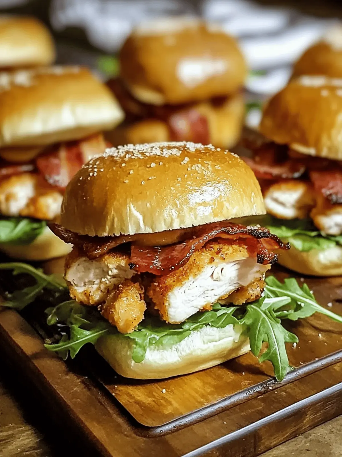 Savory Maple Chicken Bacon Sliders for Delightful Gatherings 4 Maple Chicken Bacon Sliders