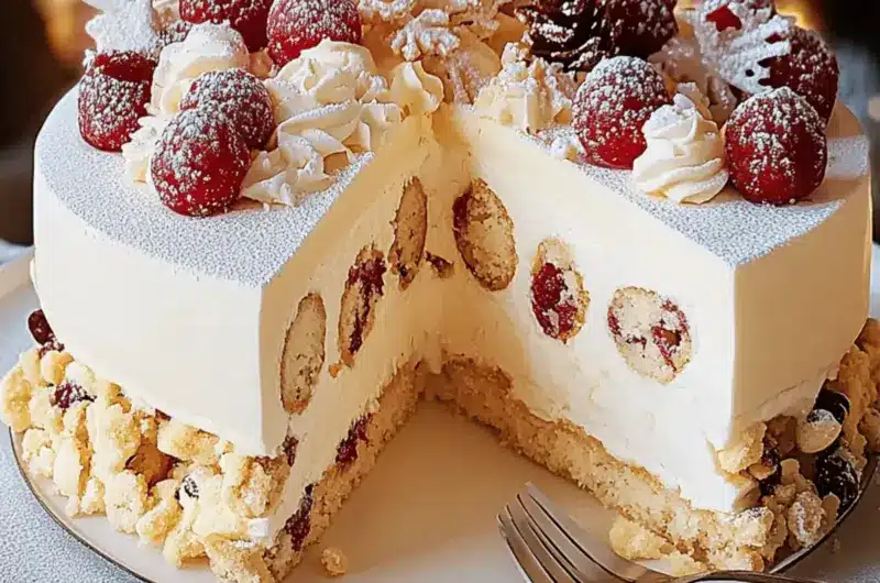 Deliciously Creamy White Christmas Charlotte for Festive Cheer 1 White Christmas Charlotte