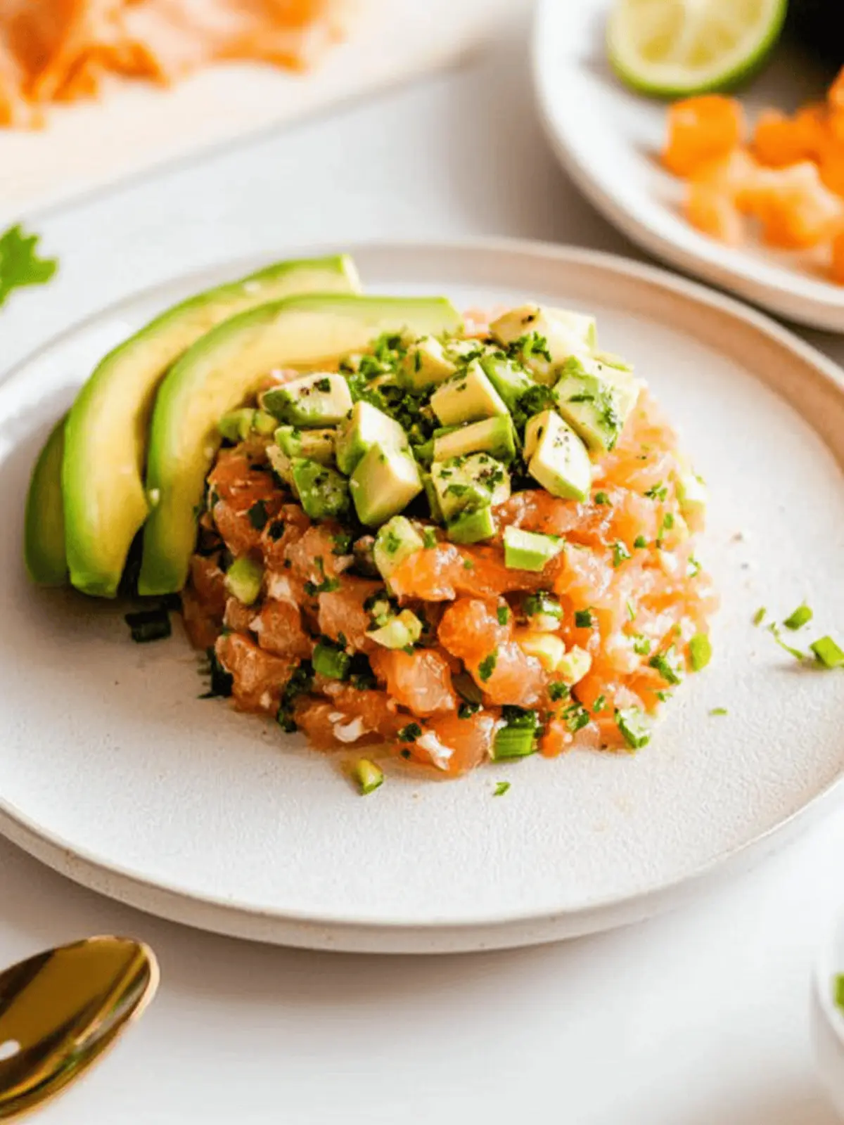Fresh Salmon Tartare with Avocado