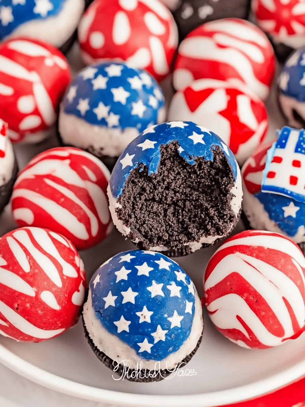 Patriotic Oreo Balls