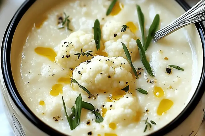 Cottage Cheese Cauliflower Soup