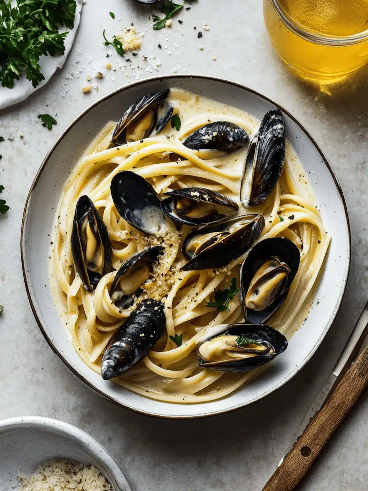 Irresistibly Creamy Avgolemono Mussels With Pasta Delight 4 Creamy Avgolemono Mussels With Pasta
