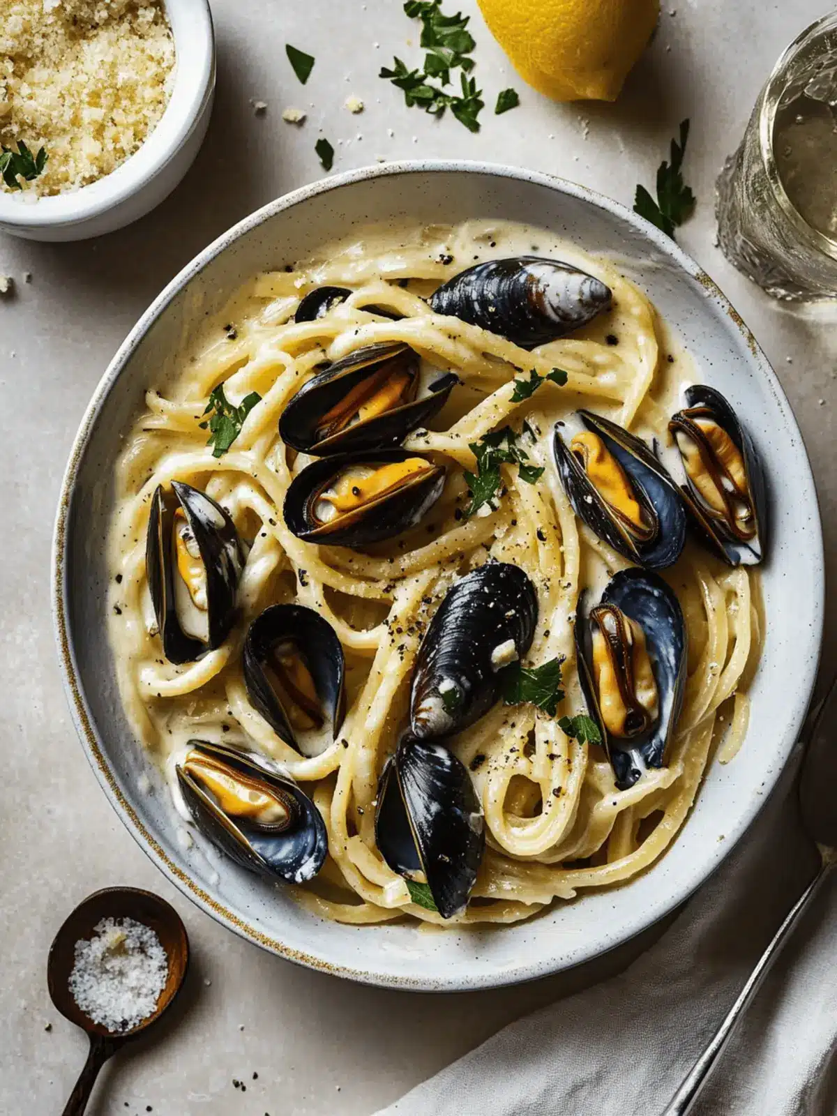 Irresistibly Creamy Avgolemono Mussels With Pasta Delight 3 Creamy Avgolemono Mussels With Pasta