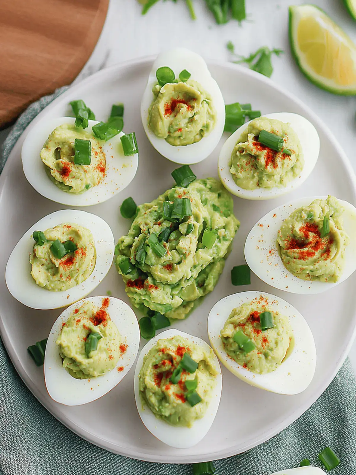 Guacamole Deviled Eggs