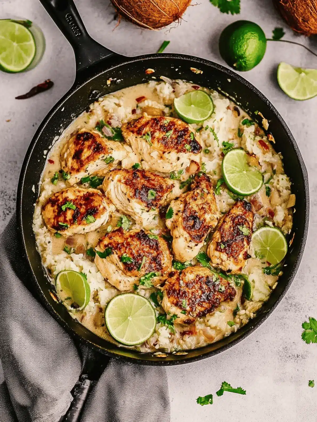 Coconut Lime Chicken Skillet