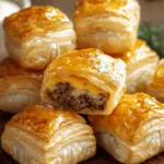 Cheeseburger Puff Pastry Bites