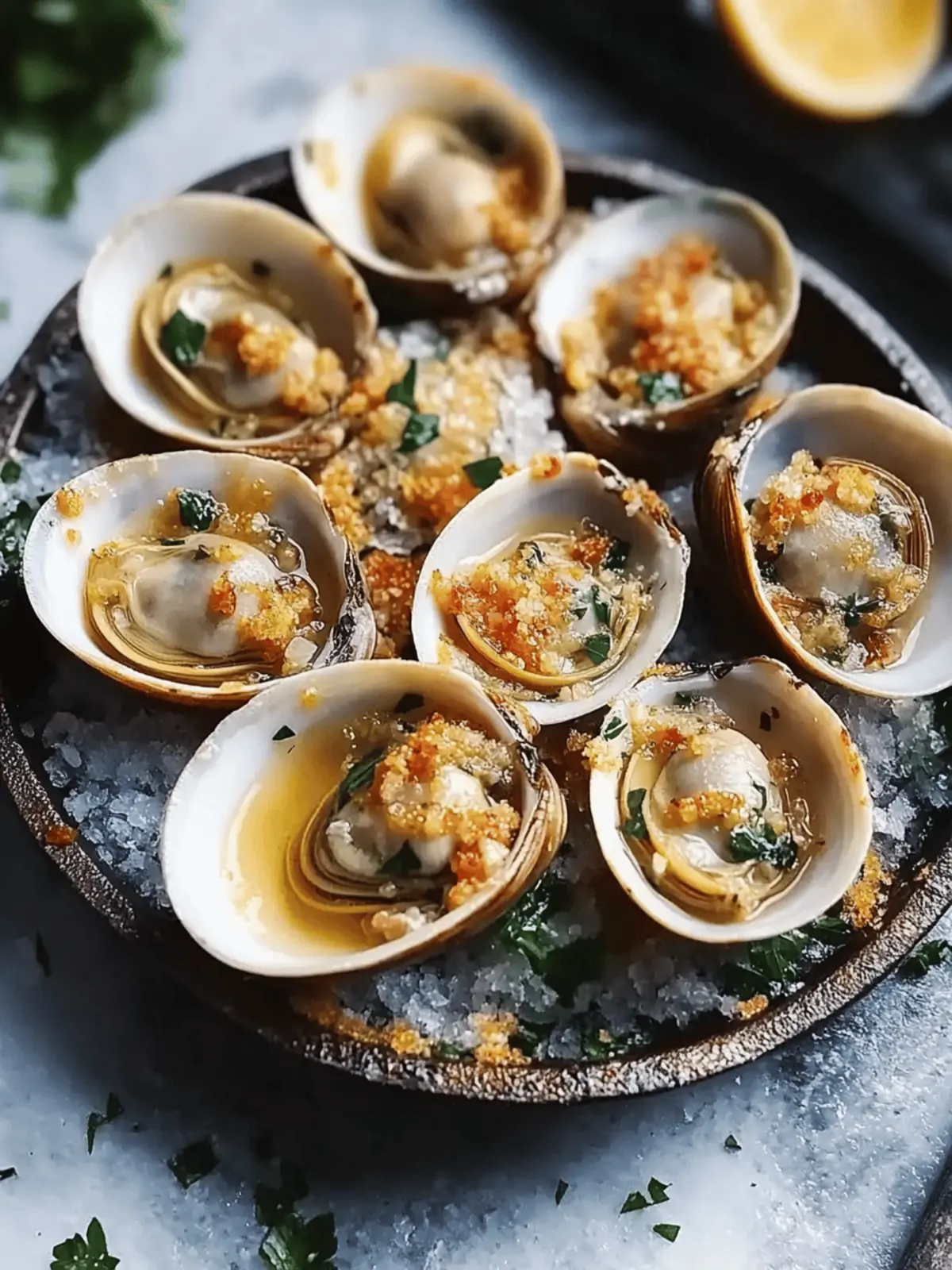 Baked Clams Casino with Crispy Bacon