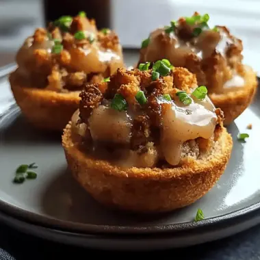 Gravy-Stuffed Stuffing Muffins