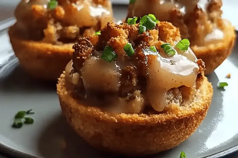 Gravy-Stuffed Stuffing Muffins