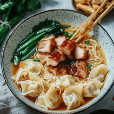 Wonton Char Siu Noodle Soup