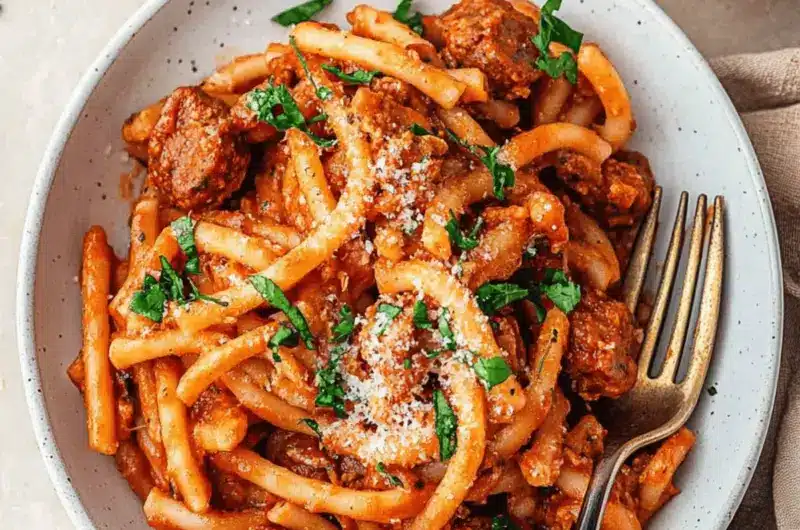 One Pot Spicy Sausage Pasta