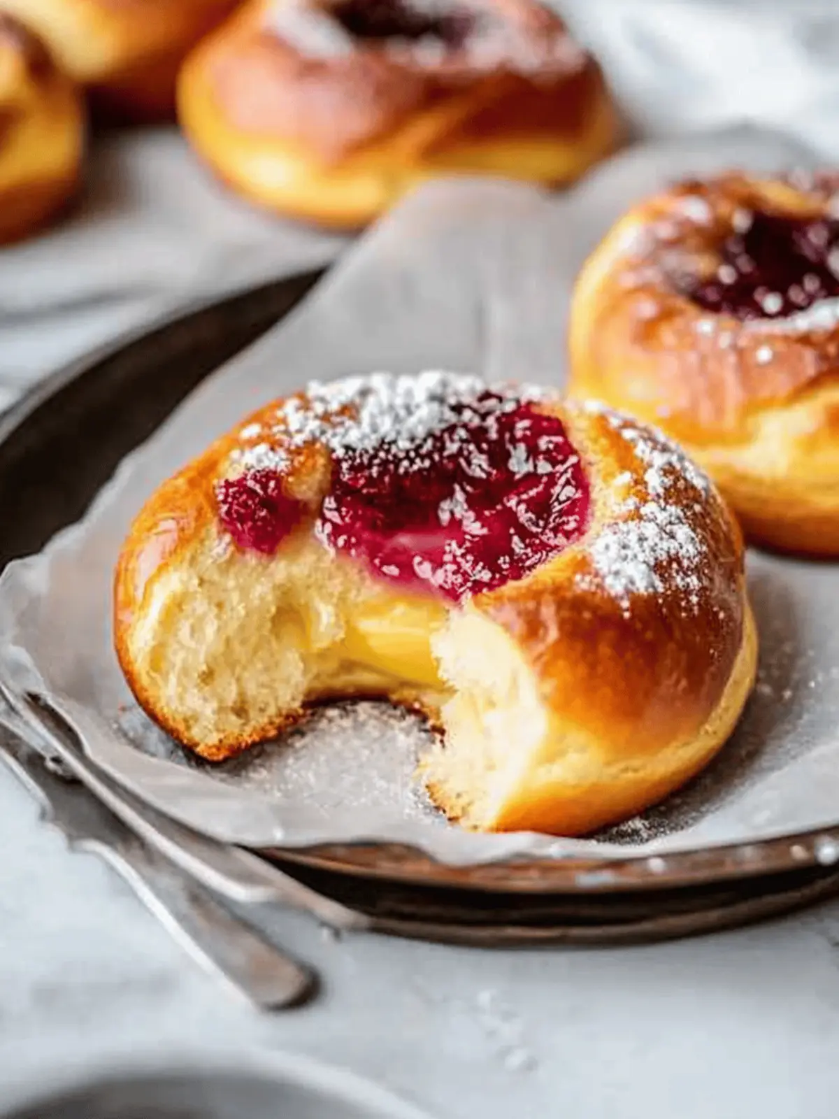 Vanilla Custard Brioche Buns