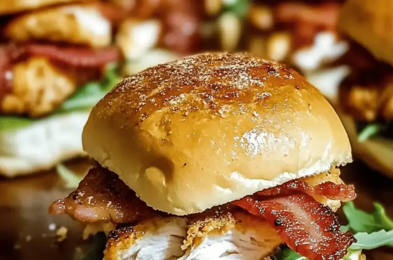 Savory Maple Chicken Bacon Sliders for Delightful Gatherings 1 Maple Chicken Bacon Sliders