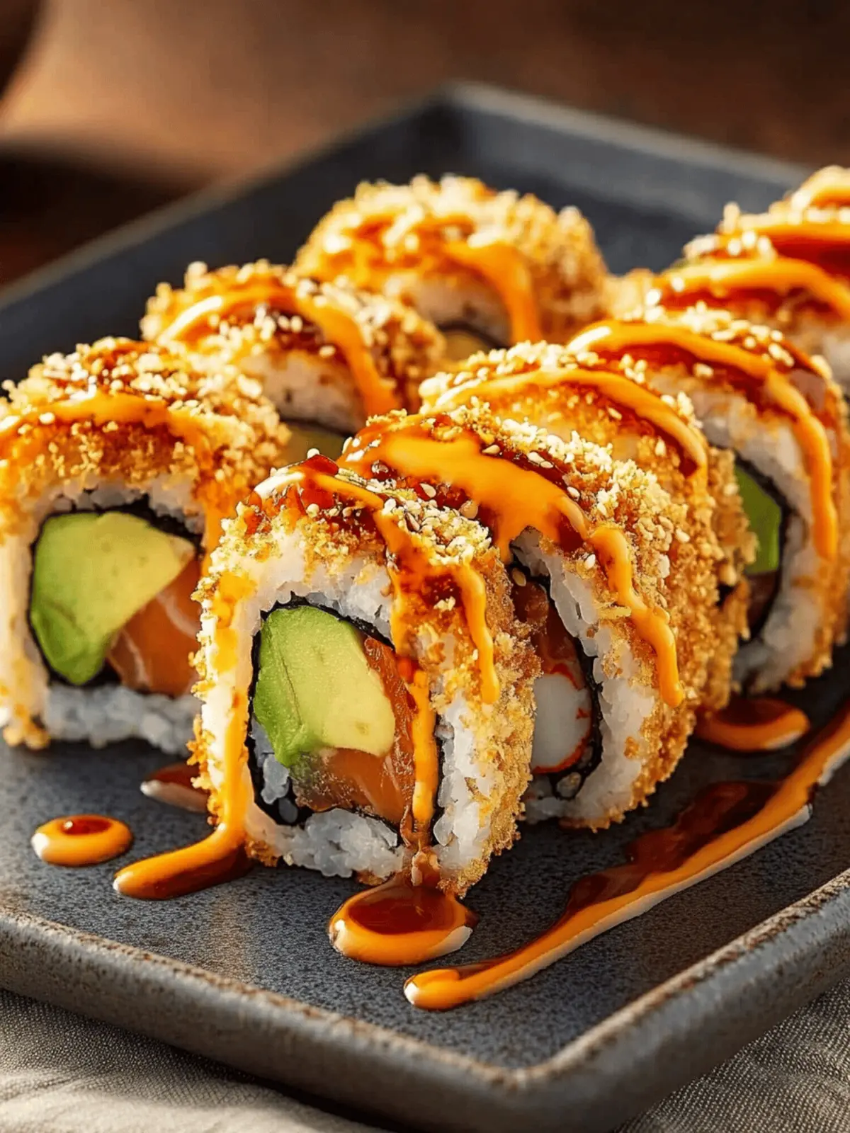 Crispy Fried Salmon & Avocado Rolls for Ultimate Flavor Fix 2 Crispy Fried Salmon & Avocado Rolls