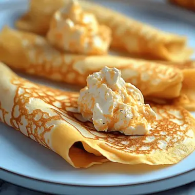 Pumpkin Crepes with Pumpkin Filling