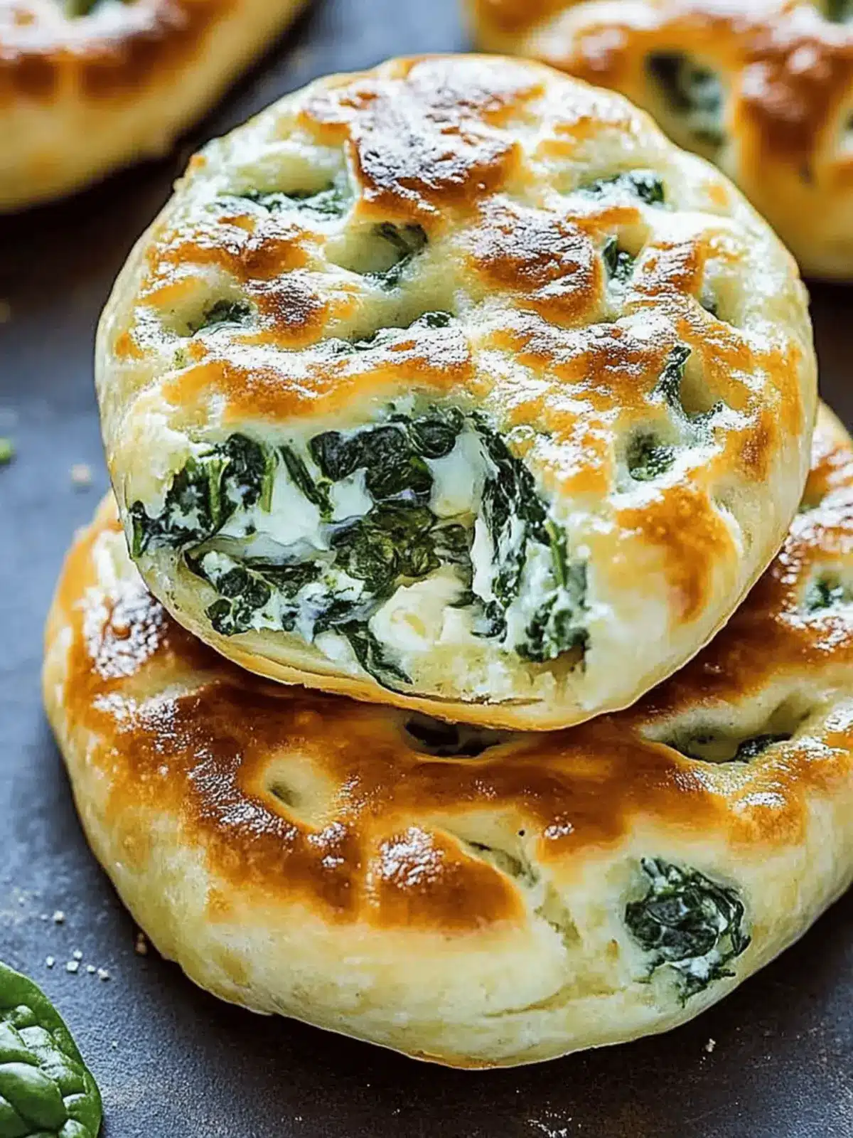 Spinach Cheese Flagels