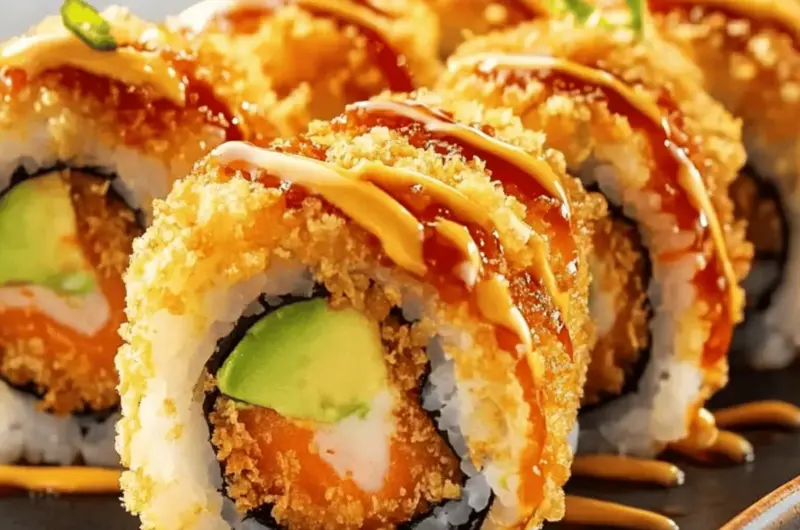 Crispy Fried Salmon & Avocado Rolls for Ultimate Flavor Fix 1 Crispy Fried Salmon & Avocado Rolls