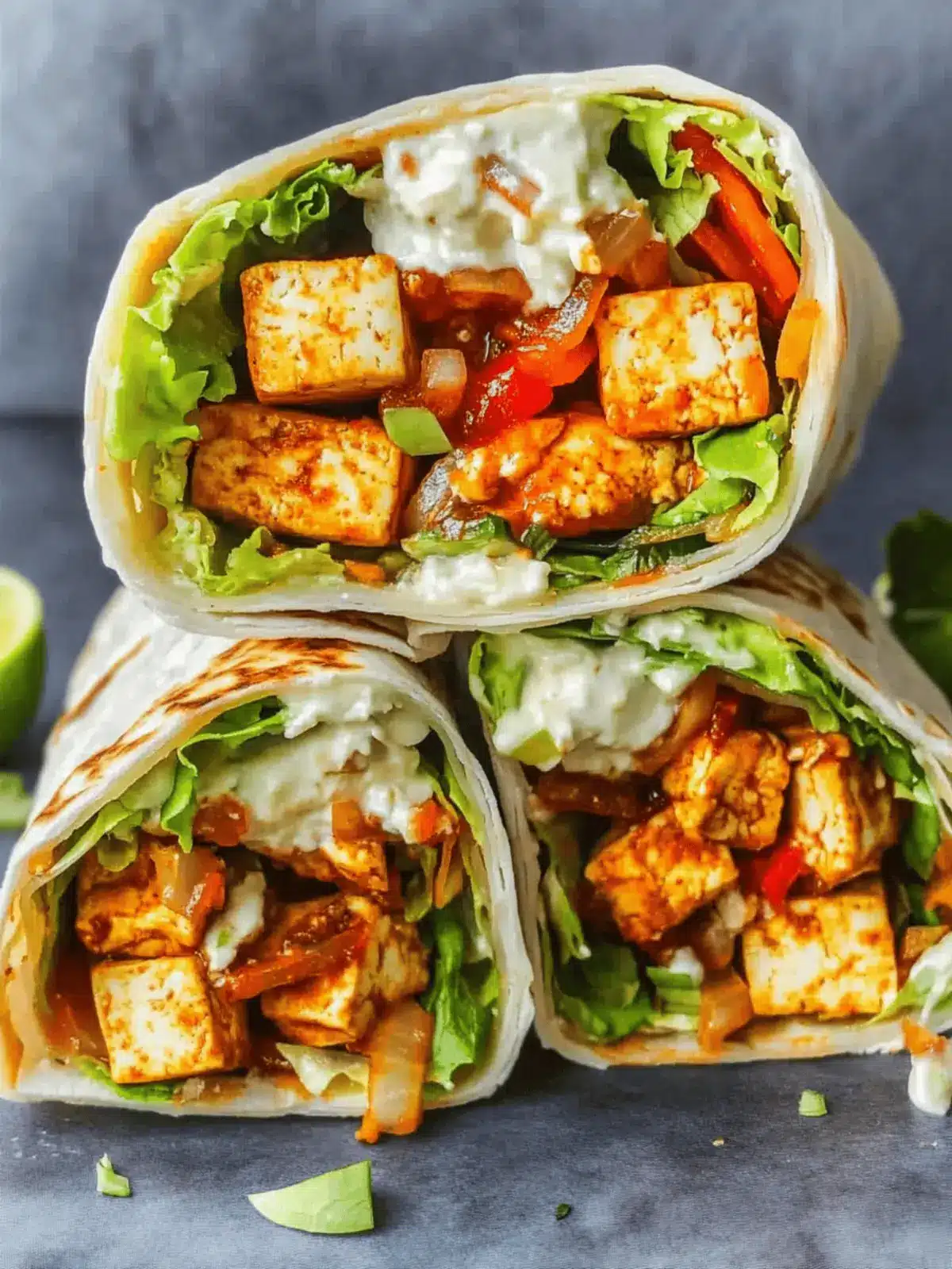 Spicy Tofu Wraps
