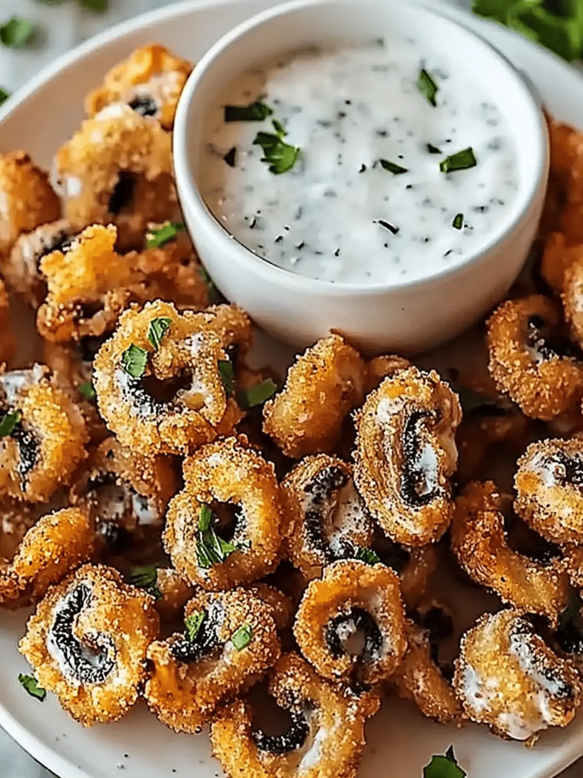 Crispy Ranch-Breaded Mushrooms