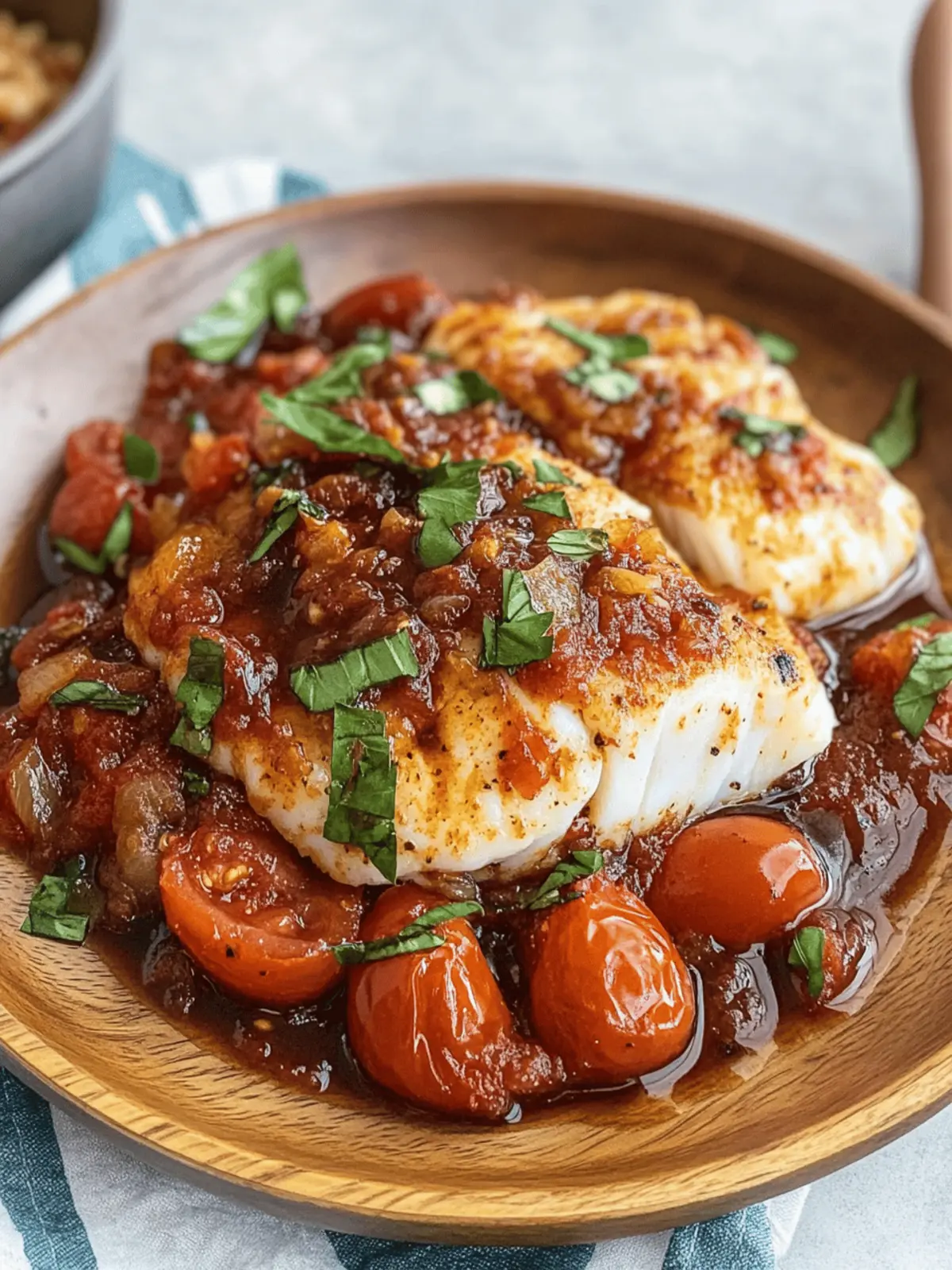 Savor Pan Seared Cod with Tomato Balsamic Sauce Tonight 3 Pan Seared Cod with Tomato Balsamic Sauce