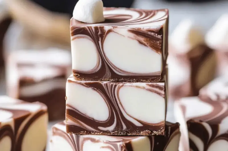 Marshmallow Swirl Fudge