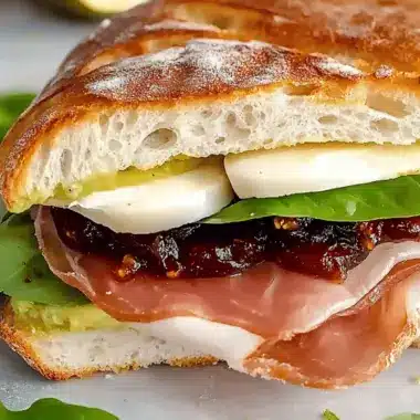 Prosciutto Fig Jam Sandwich