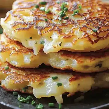 Potato and Onion Cheese Pancakes