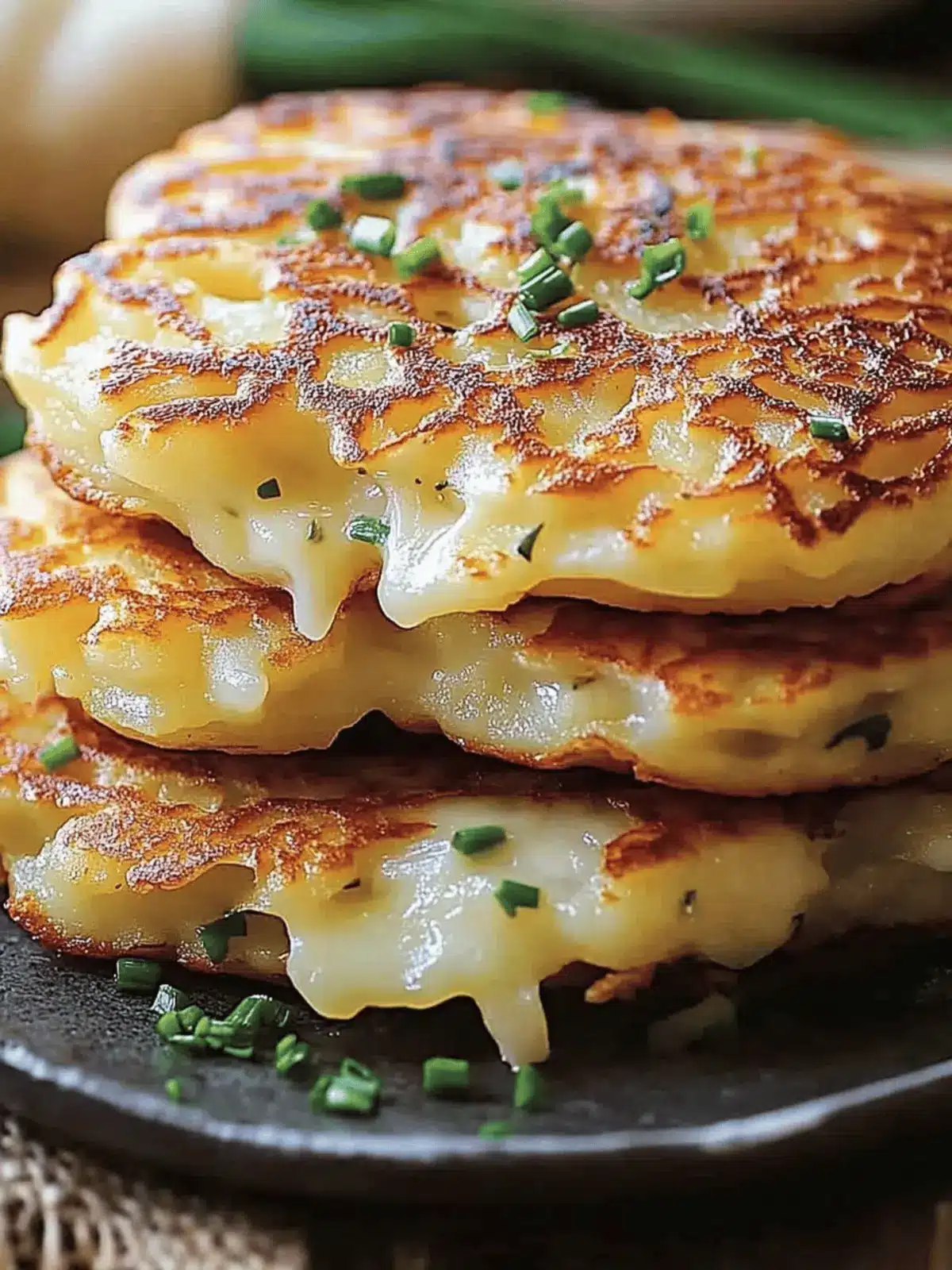 Potato and Onion Cheese Pancakes