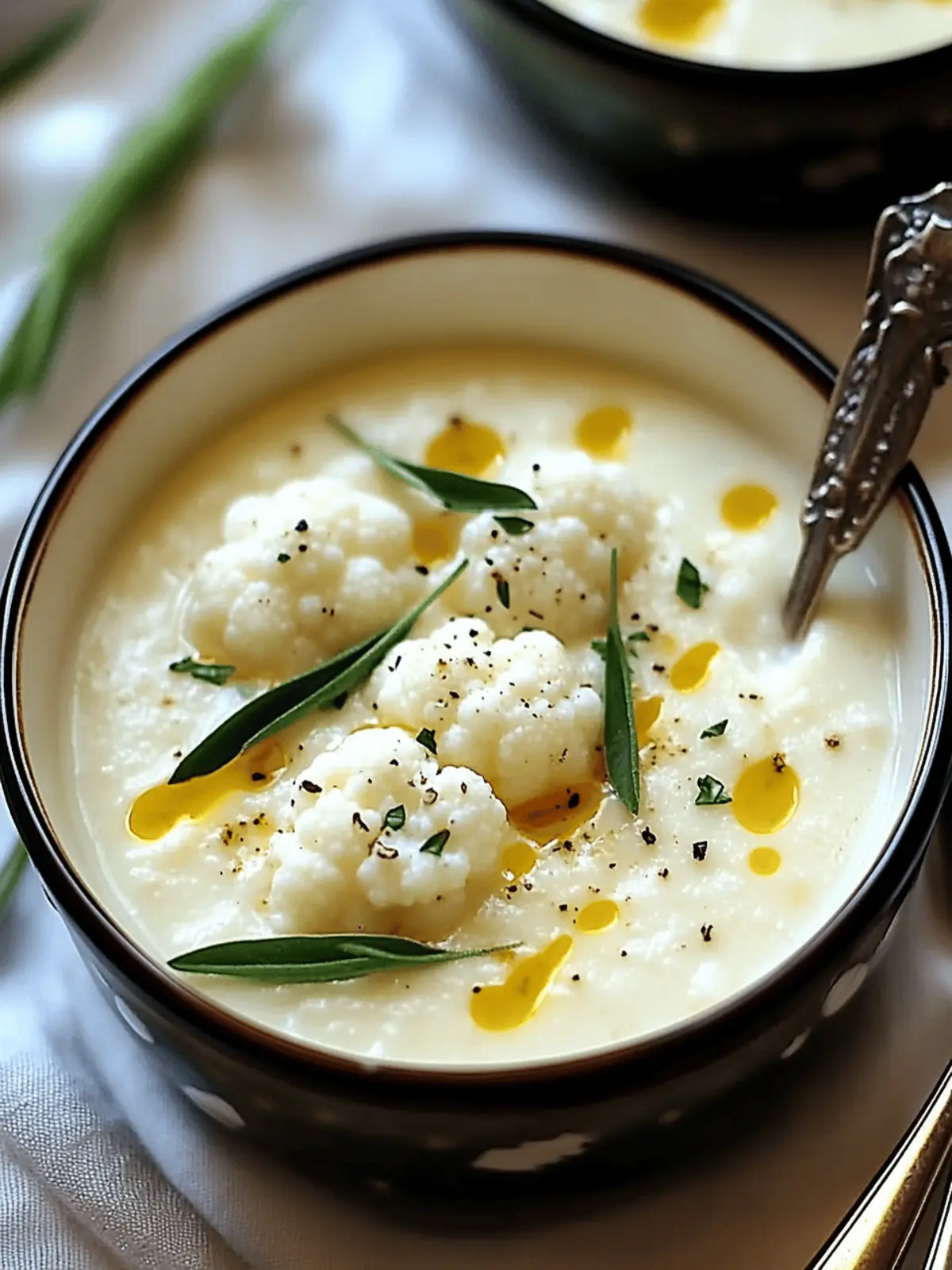 Cottage Cheese Cauliflower Soup