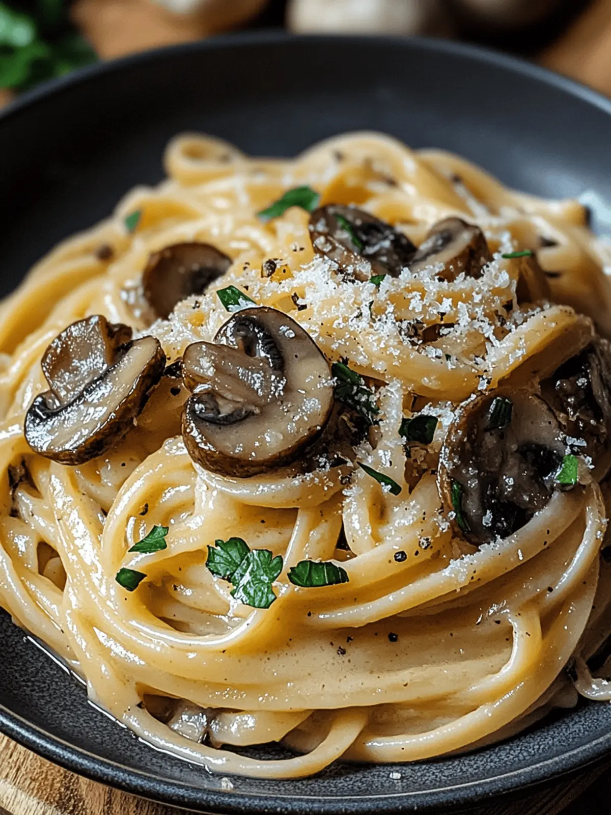 Caramelized Leek and Mushroom Gruyere Pasta