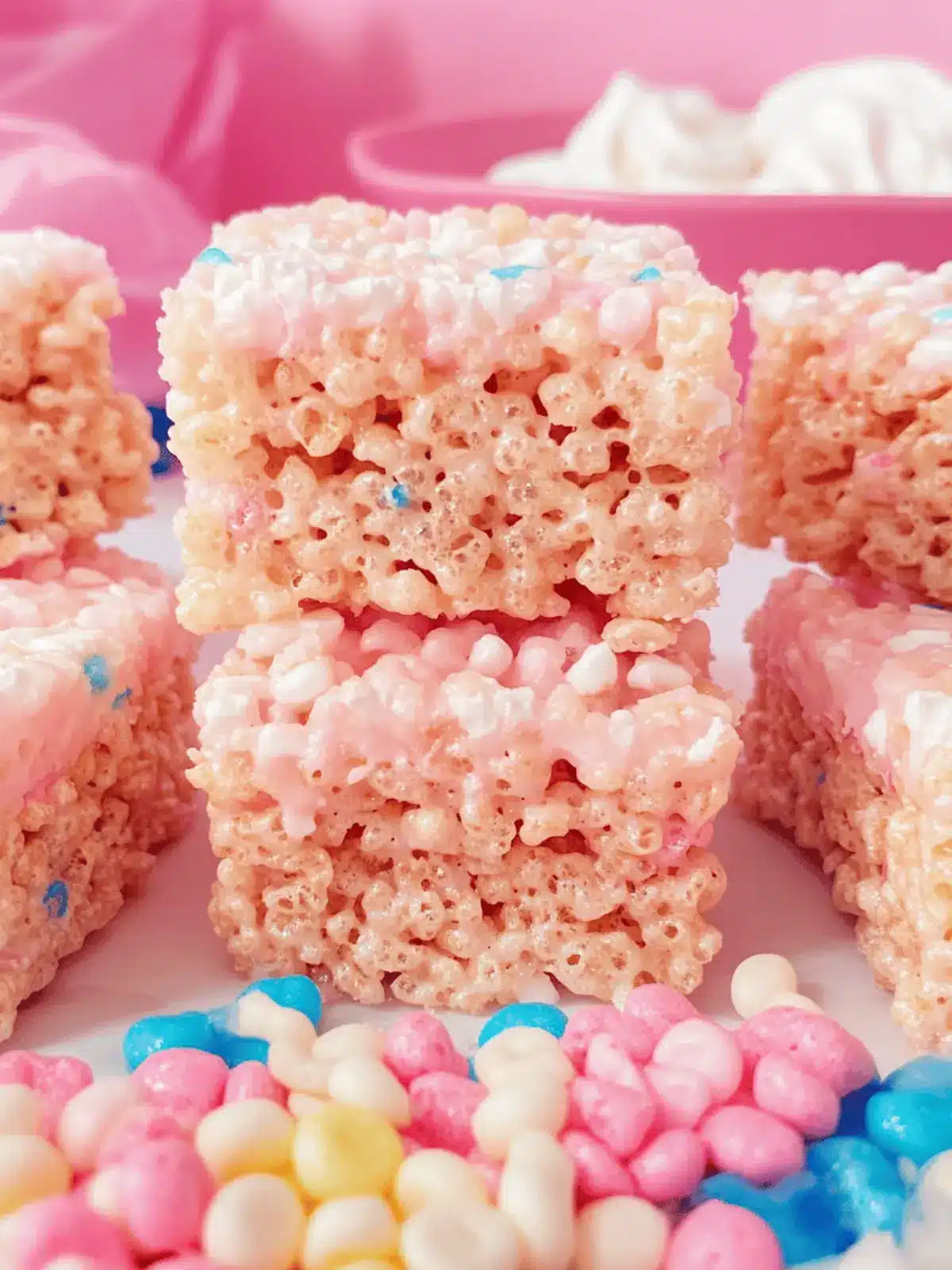 Cotton Candy Rice Krispie Treats