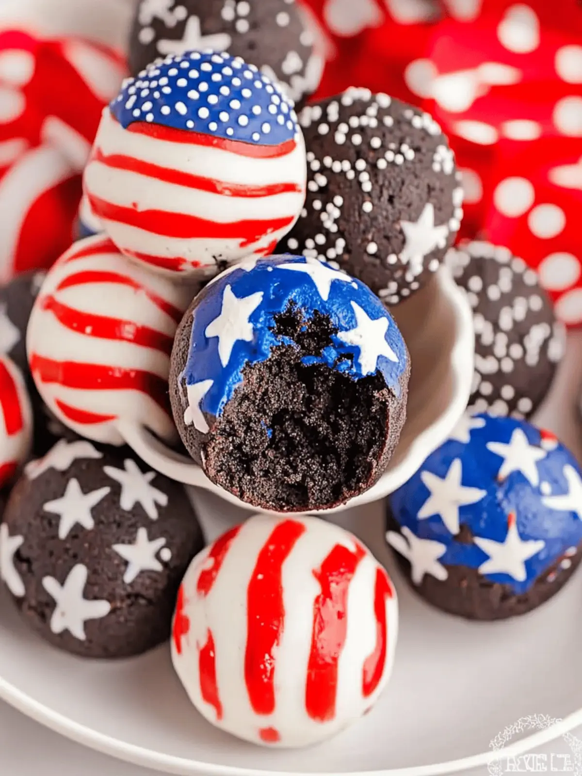 Patriotic Oreo Balls