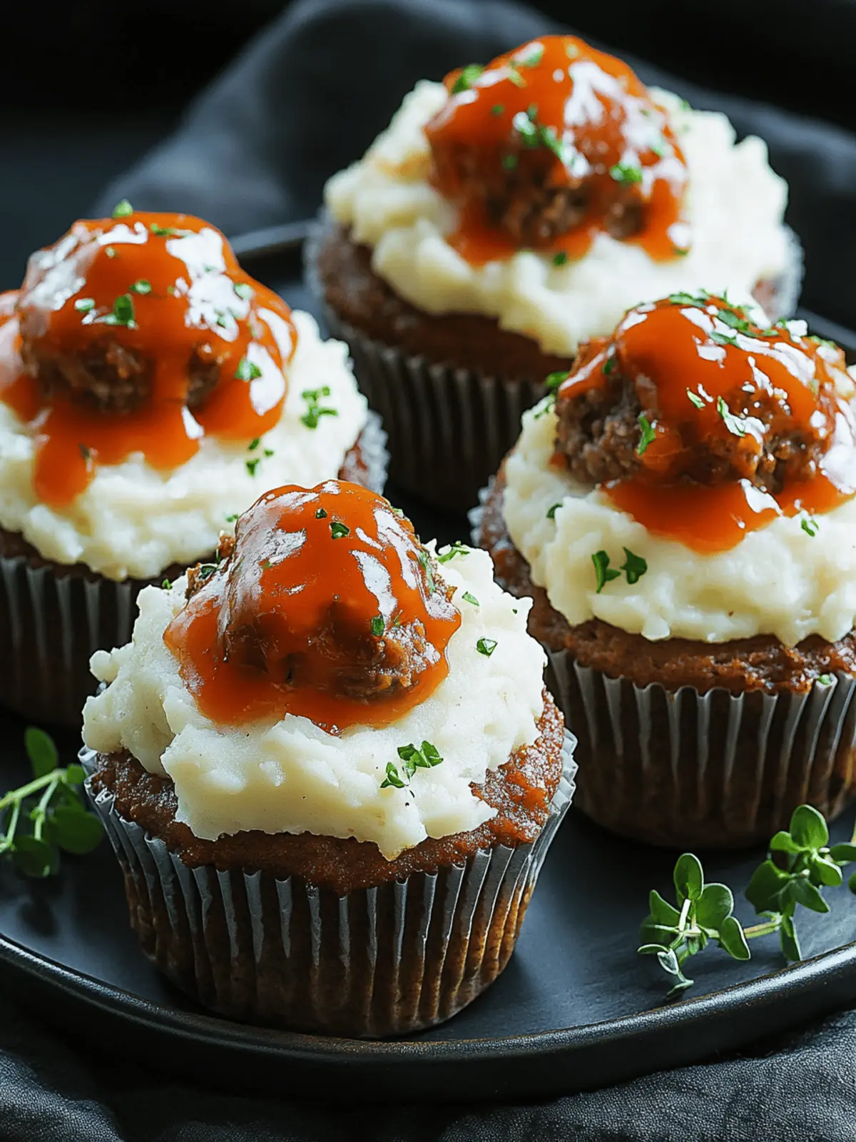 Tasty Meatloaf Cupcakes with Mashed Potato for Family Fun 2 Meatloaf Cupcakes with Mashed Potato