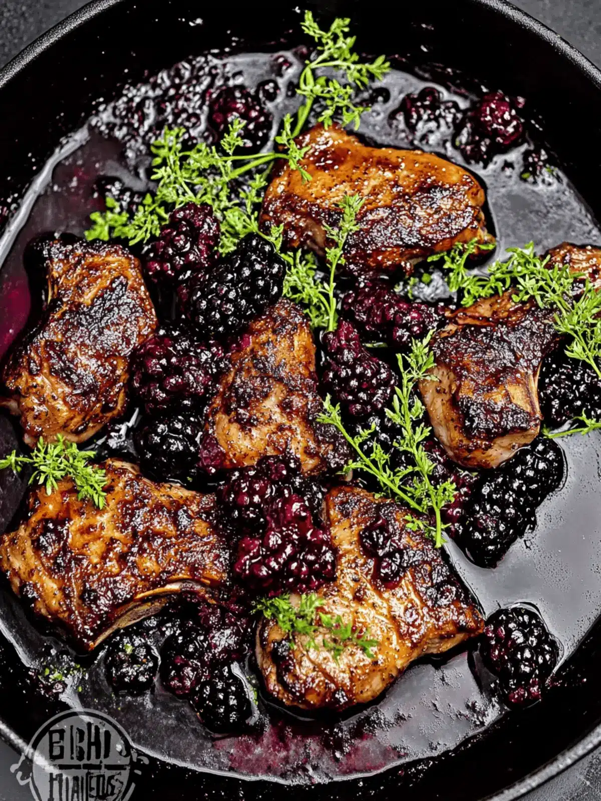 Blackberry Pork Chops