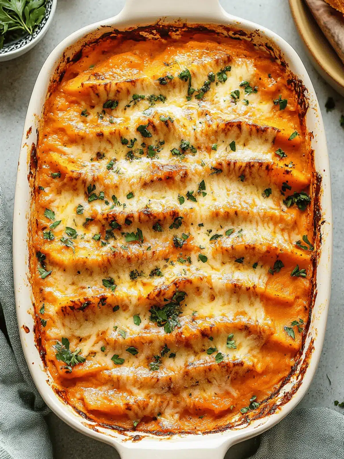 Chipotle Gouda Scalloped Sweet Potatoes