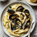 Creamy Avgolemono Mussels With Pasta