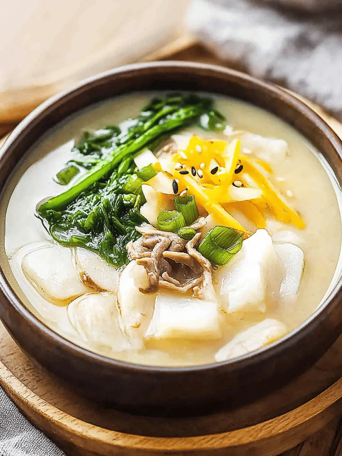 Warm Up with Authentic Korean Rice Cake Soup Delight 2 Korean Rice Cake Soup