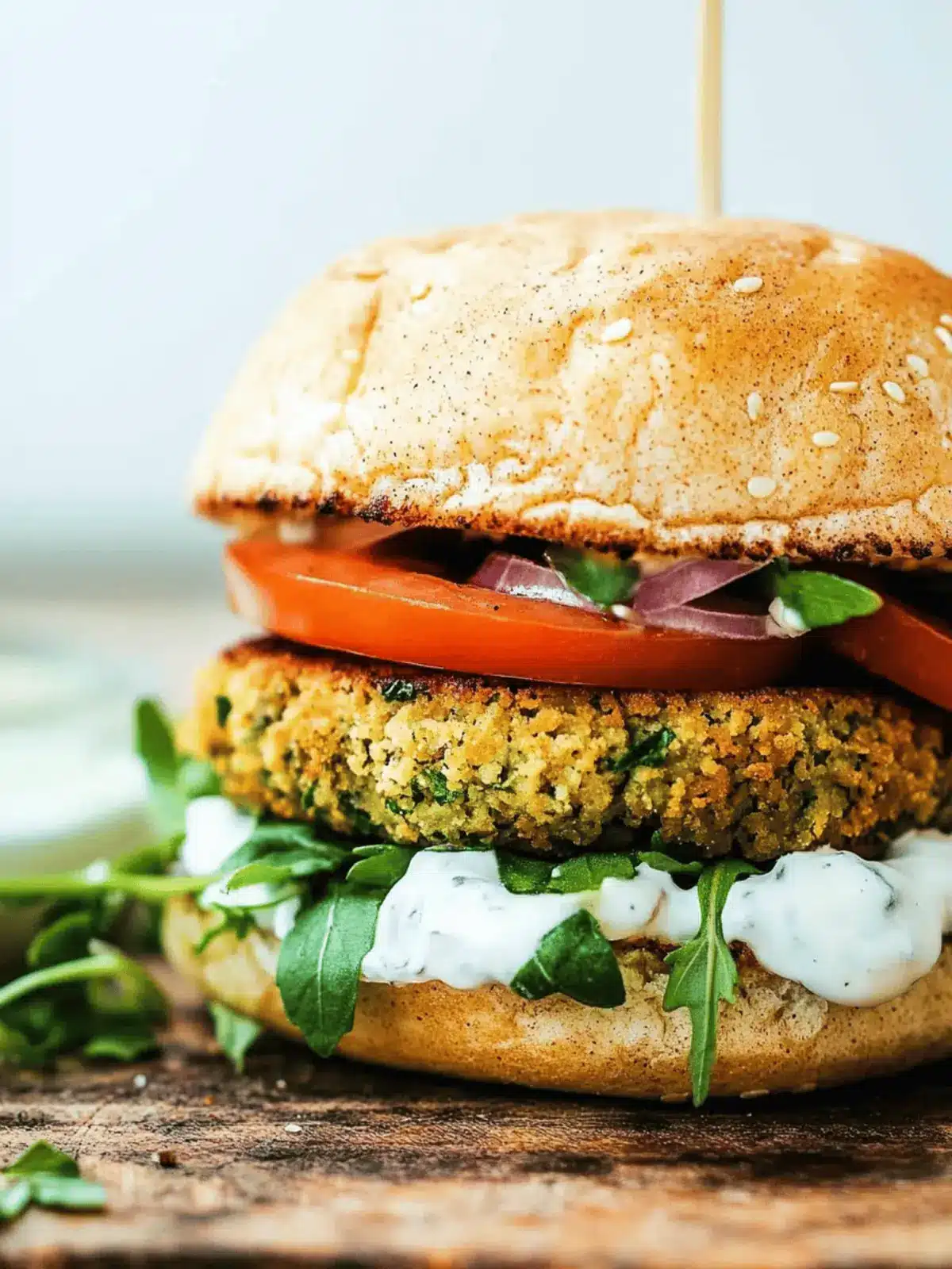 Ultimate Falafel Burger Recipe for Flavor-Packed Comfort! 4 Falafel Burger