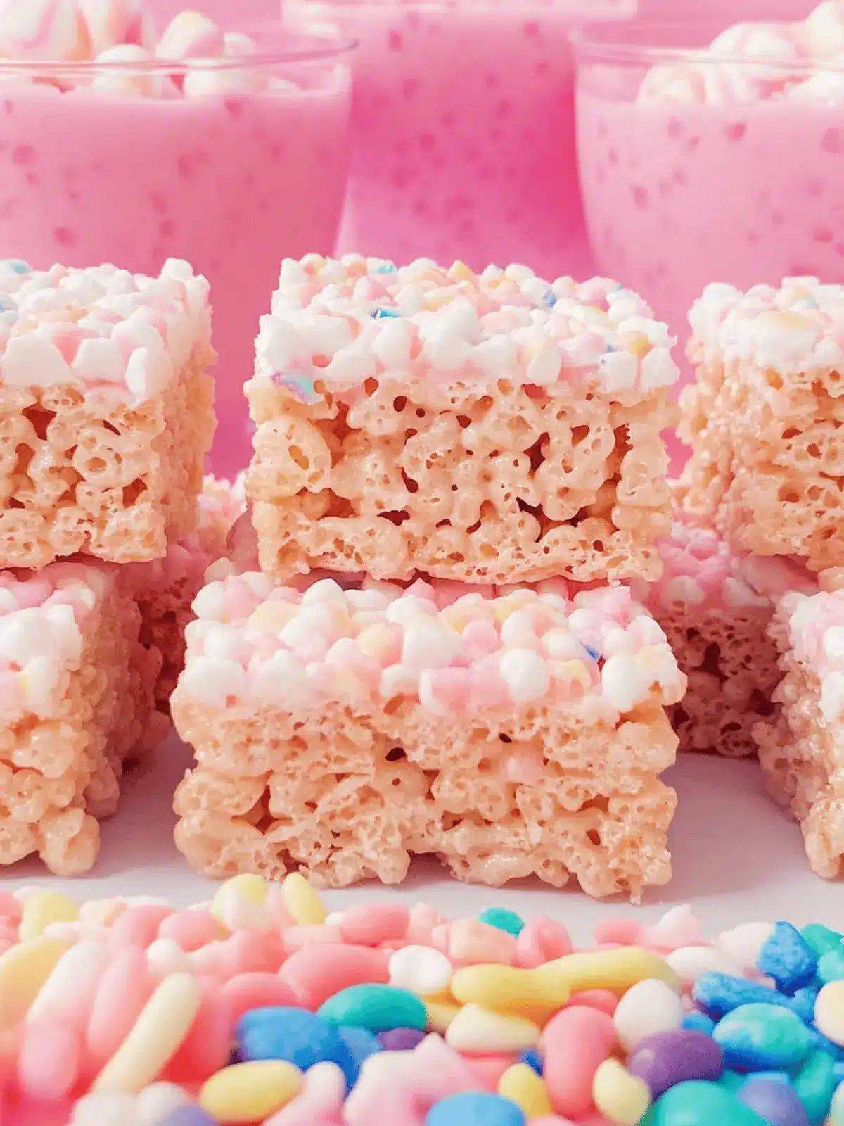 Cotton Candy Rice Krispie Treats