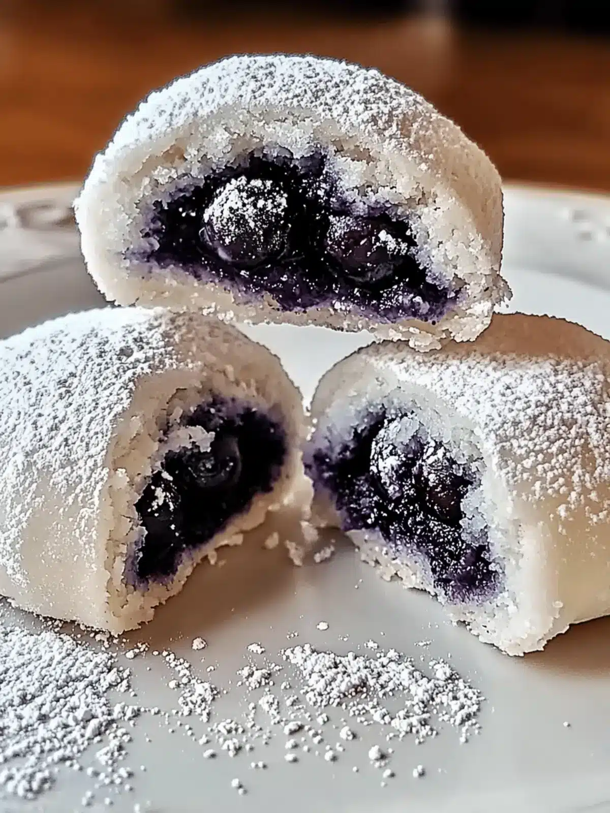 Delightful Blueberry-Filled Almond Snowball Cookies Recipe 3 Blueberry-Filled Almond Snowball Cookies