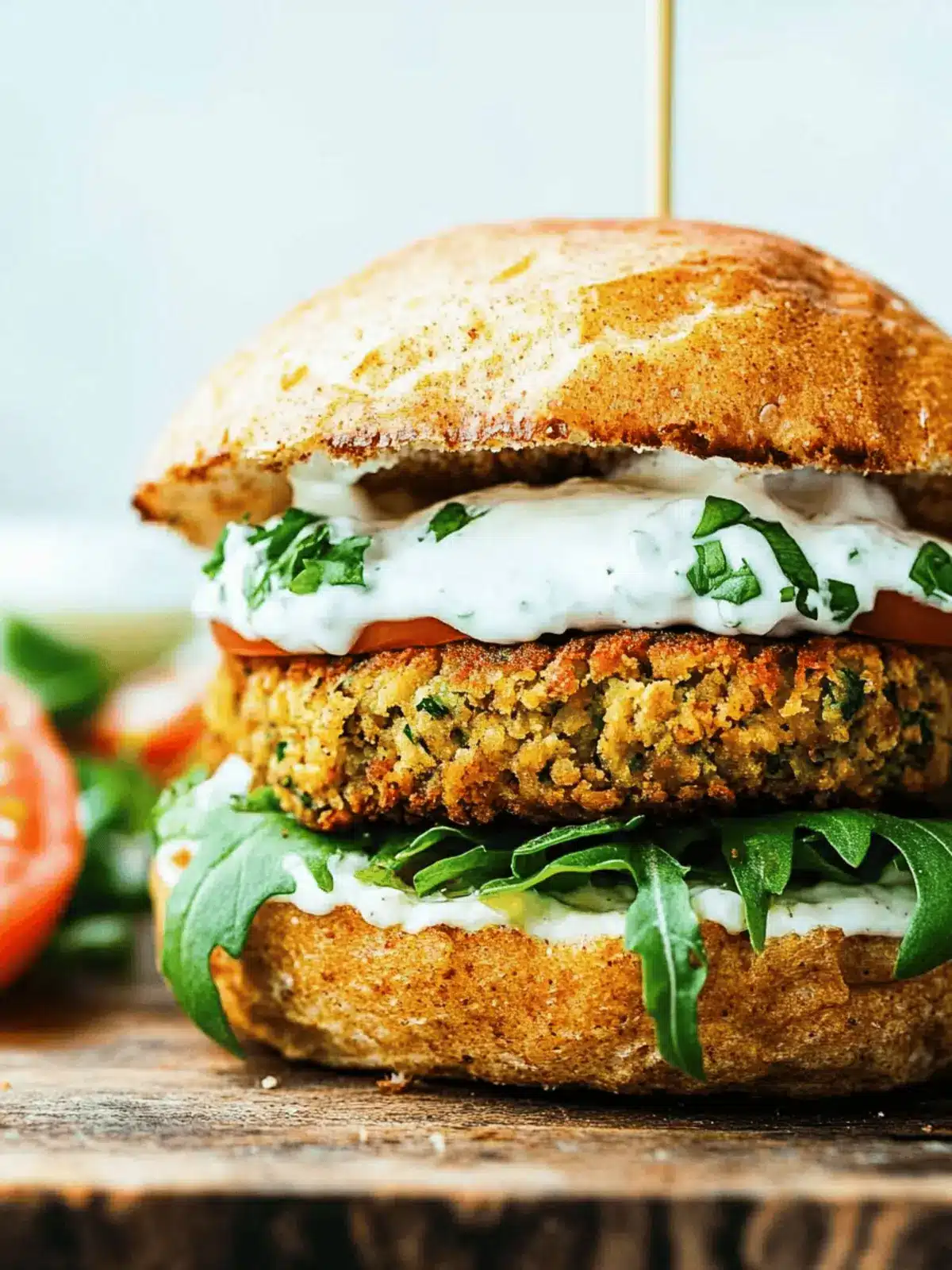 Ultimate Falafel Burger Recipe for Flavor-Packed Comfort! 2 Falafel Burger