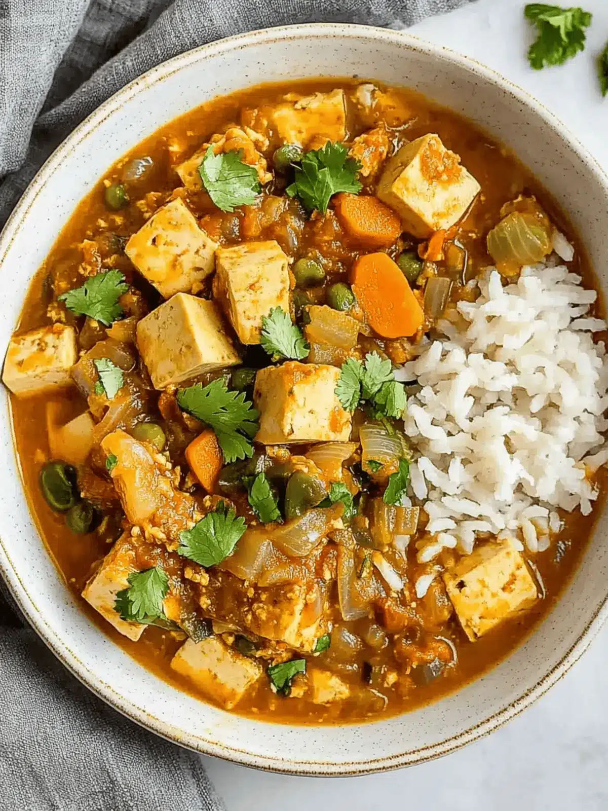 Garlic Ginger Tofu Stew